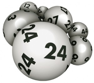 lottery numbers balls black and white winning jackpot